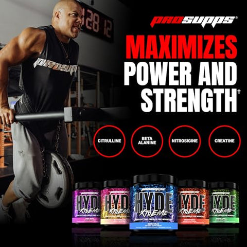 Mr. Hyde® Xtreme – Energético em Pó Pré-Treino de Alta Performance – Energia Intensa e Duradoura, Bombas Musculares – 300g - PROSUPPS
