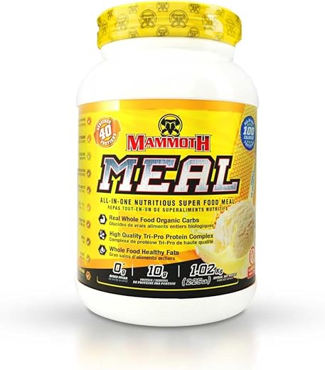Meal: Sorvete de Baunilha 40 porções – Delicioso e Nutritivo - Mammoth