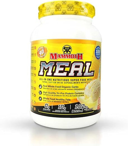 Meal: Sorvete de Baunilha 40 porções – Delicioso e Nutritivo - Mammoth
