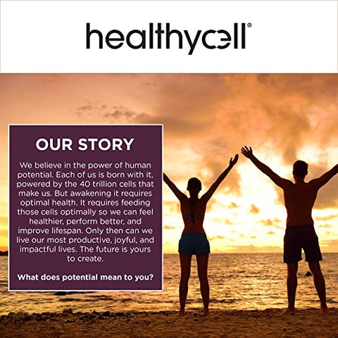 Telomere Length | Suplemento para Alongamento de Telômeros e Reparo de DNA, Anti Envelhecimento, Saúde Celular, Suporte a Células-Tronco | Ingrediente Clinicamente Comprovado AC11® | Cápsulas de 578 mg - Healthycell