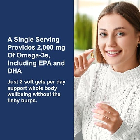 Ômega Máximo 2000, 2000 mg de Ácidos Graxos Ômega-3 Incluindo EPA e DHA, Óleo de Peixe Norueguês de Captura Selvagem, Cápsulas de Óleo de Peixe Sustentável, Limão, 90 30 - Carlson