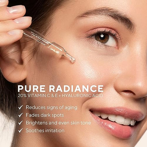 Lupure - Sérum Facial Profissional de Vitamina C 20%, Super Vit C Anti-Envelhecimento com Ácido Hialurônico