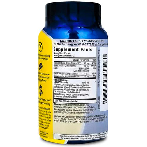 iSatori - Pílulas de Cafeína Energize, Energia Duradoura ao Longo do Dia