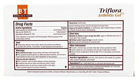 Boericke & Tafel - Natures Way Gel Triflora B and T – Pack Of 2 – 60g