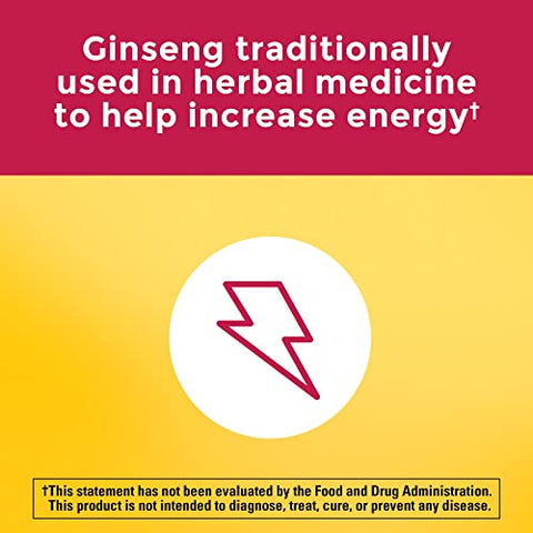 Multi Ginseng – Energia Diária para Adultos, Multivitamínico em Cápsulas, 60 Unidades - Nature Made