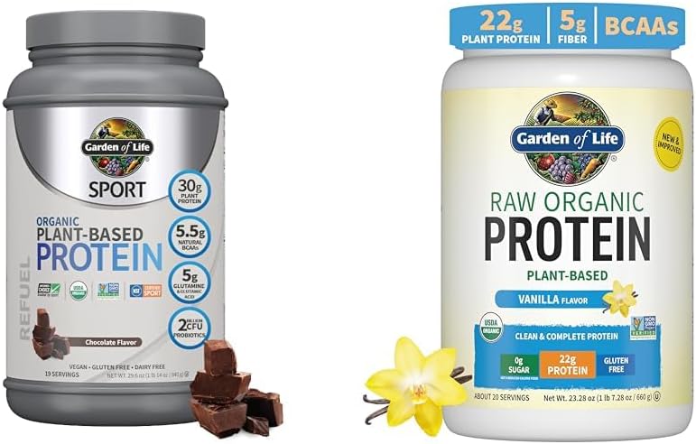 Kit Proteína Vegana Orgânica para Esportes – Chocolate – 500g - Garden of Life