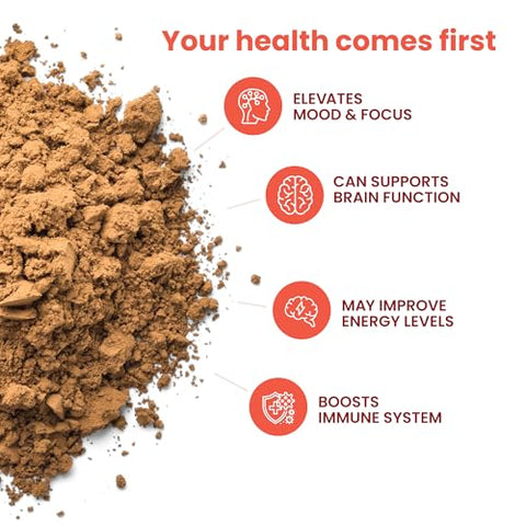 Dr. Botanical Health - Blend de Pó de Cogumelo Orgânico – Reishi, Lion’s Mane, Cordyceps e Chaga – Complexo de Extrato de Cogumelo, Pó de Blend de Cogumelo para Impulsionar a Imunidade