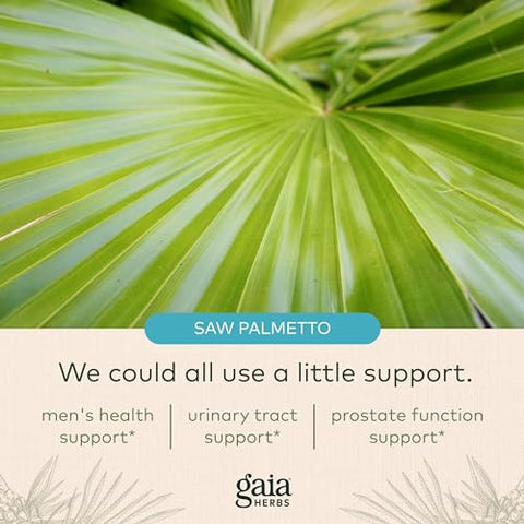Prostate Health – Suporte à Saúde e Função da Próstata para Homens – com Saw Palmetto, Chá Verde, Raiz de Urtiga e Sálvia Branca – 60 Cápsulas Líquidas Veganas Fitofarmacêuticas (20 Dias) - Gaia Herbs