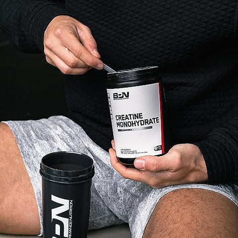 BPN Pure Creatine Monohydrate by Creapure – Seguro e Eficaz, Sem Sabor – 100% Puro – Melhore seu Desempenho! - BARE PERFORMANCE NUTRITION