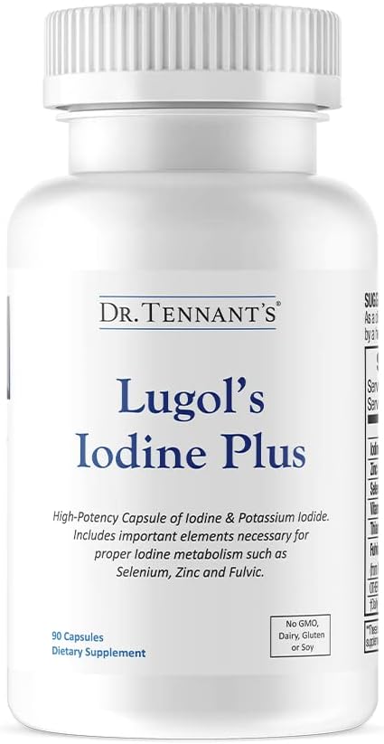 Dr. Tennant's - Dr. Tennant’s Iodine Plus | Lugol’s Iodine – Suplemento de Iodo em ml/g