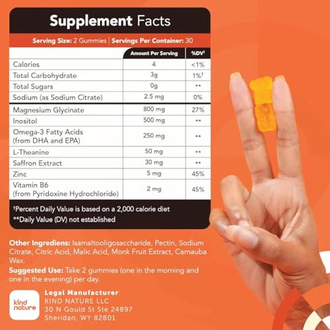 GOJOY NATURALS - Kids Focus Gummies – Foco 7-em-1 para Crianças | Suplemento de Concentração | 60 gummies