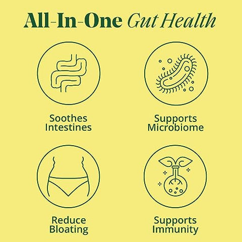 Semaine - Super Poderoso Prebiótico Probiótico para Mulheres, Fórmula 3 em 1 Eficaz de Ação Múltipla para Nutrir a Saúde Intestinal, Aliviar SII e Apoiar o Alívio do Inchaço