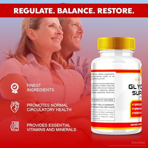 NutraRize - SweetRestore Glycogen Support – Cápsulas Oficiais para Suporte de Glicogênio, Fórmula de Suporte Articular SweetRestore, Avaliações do Limpador de Vasos Sanguíneos (60…)