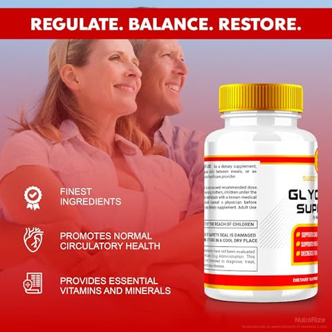 NutraRize - SweetRestore Glycogen Support – Cápsulas Oficiais para Suporte de Glicogênio, Fórmula de Suporte Articular SweetRestore, Avaliações do Limpador de Vasos Sanguíneos (60…)