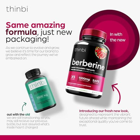 Artnaturals - Berberine 1000mg: Cápsulas Potentes para Gerenciamento de Peso com Melão Amargo e Folha de Banaba – HCl do Extrato de Berberis – 30 Porções