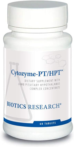 Cytozyme PT HPT Complexo de Hipófise/Hipotálamo de Cordeiro, Suporta a Função da Glândula Pituitária e Hipotálamo, Saúde Adrenal, Estimulante Cerebral 60 tabs - Biotics Research