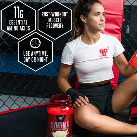 SYNTHA-6 Edge Proteína em Pó, Chocolate com Whey Hidrolisado, Caseína Micelar, Isolado de Leite, Baixo Açúcar, 24g Proteína, Milkshake, 48 Porções - BSN