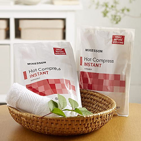 Hot Compress Descartável 6×9, 1 Unidade, 24 Pacotes – Compressa Quente Instantânea - McKesson