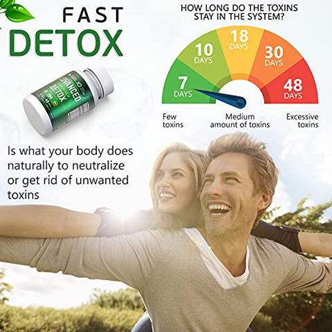 Salutem Vita - Kit Detox Fórmula Avançada – 3 peças (126 cápsulas) + Copo Teste Multi Painel 1 peça – Remoção de Toxinas – Advance Formula Detox