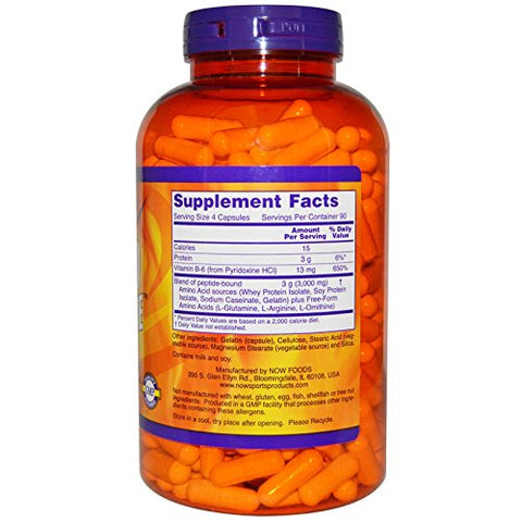 Amino Complete – 360 Cápsulas | Aminoácidos Essenciais | Saúde e Bem-Estar - NOW Foods