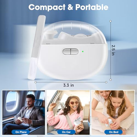SUPERZZKKE - Cortador de Unhas Elétrico para Bebês – Aparador de Unhas 3 em 1, Polidor