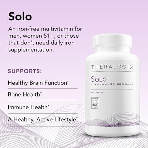 Solo Multivitamina – Fórmula Completa para Saúde – 60 Cápsulas - Theralogix