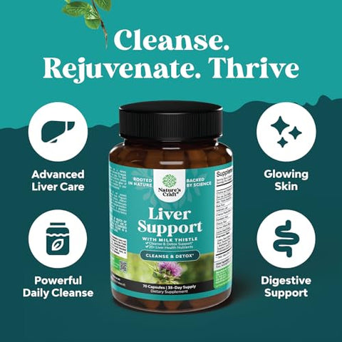 Natures Craft - Limpeza e Desintoxicação do Fígado – Detox do Fígado 500ml