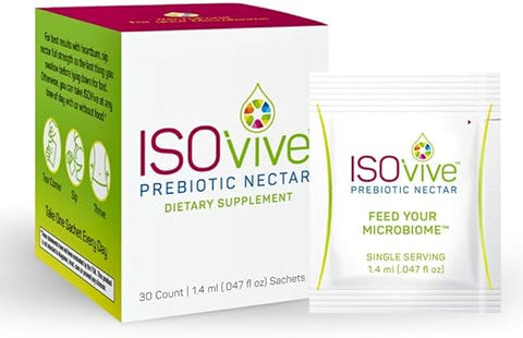 ISOThrive - ISOVive – Suplemento Líquido Prebiótico (30 Dias) Alívio Natural de Azia e Inchaço – Fibra Diária Naturalmente Fermentada – Anteriormente