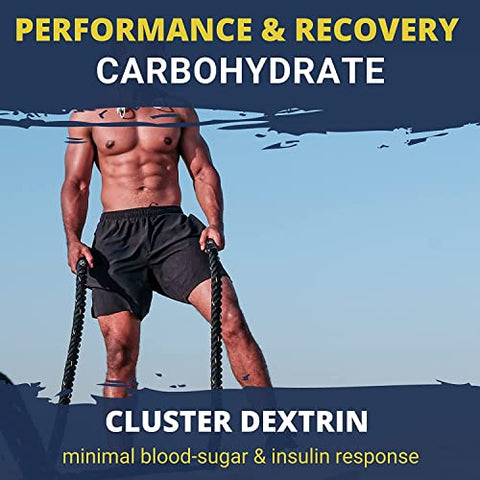 Glycofuse: Carboidrato de Desempenho e Recuperação, 25g Cluster Dextrin e 1g Matriz de Eletrólitos e Hidratação (30 Porções, Limão Gelado) - Gaspari Nutrition