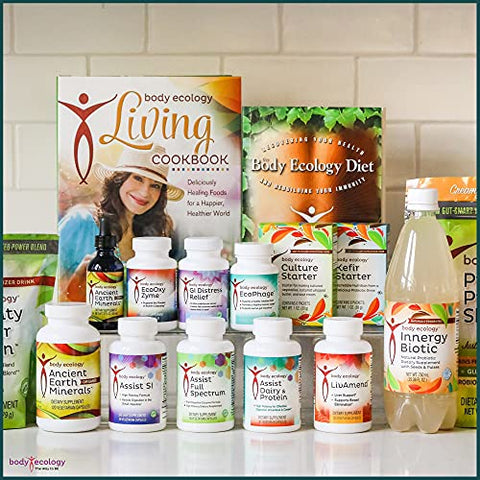 EcoOxyZyme | Suplemento Digestivo Multi-Enzimático | Suporte ao Sistema Imunológico e Saúde Intestinal | Disruptor de Biofilme | 60 Cápsulas - Body Ecology