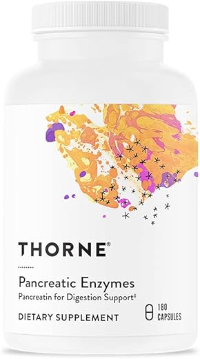 Enzimas Pancreáticas (Anteriormente Dipan-9) – Suporte Digestivo e Absorção de Nutrientes – 180 Cápsulas – 90 Porções - THORNE