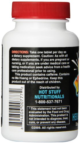 Hot Stuff Nutritionals - UP Your Gas – Energético Herbal em Comprimidos, 60 Unidades – Aumente sua Energia!