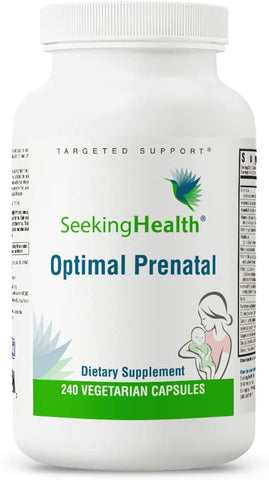 Optimal Prenatal – Vitaminas para Mulheres com B12, Metilfolato, Colina, Suporte à Metilação, Nutrientes para Fertilidade e Gravidez - Seeking Health