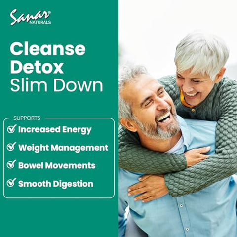 Colon Cleanser – 90 Cápsulas (2 Pacotes) – Fibra Alimentar, Ervas e Probióticos – Suporte Digestivo, Limpeza do Cólon para Mulheres - Sanar Naturals