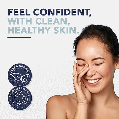 DERMACOTTON - Toalhas de Rosto Descartáveis 100% Algodão Biodegradáveis – Macias e Hipoalergênicas, para Remoção de Maquiagem e Todos os Tipos de Pele, Incluindo Sensíveis – 100 Toalhas Extra Grandes
