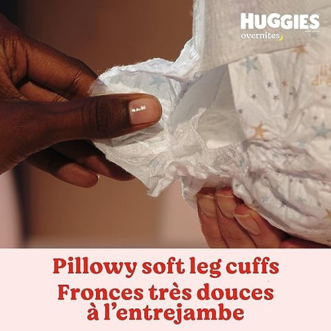Fraldas Noturnas HUGGIES Overnites, Brancas, Tamanho 3, 24 Unidades
