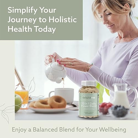 SIMPLEME - Cápsulas de Musgo do Mar Irlandês Orgânico com Fucus Vesiculosus e Raiz de Bardana, Mistura Poderosa para Impulsionar a Imunidade com Ashwagandha e Semente Preta, Suplemento de Algas Marinhas em Cápsulas