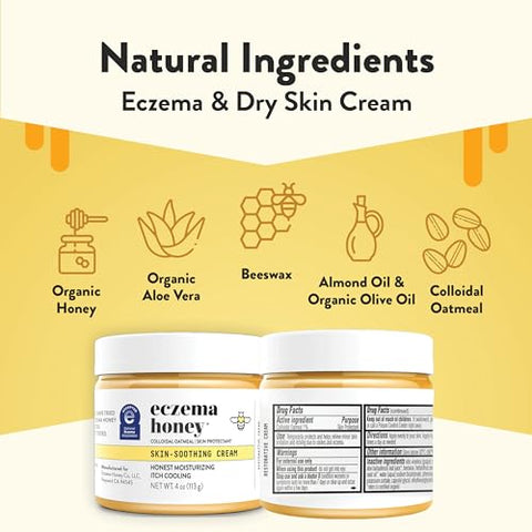 Creme Orgânico ECZEMA HONEY Original para Alívio da Pele – Mãos – 100g
