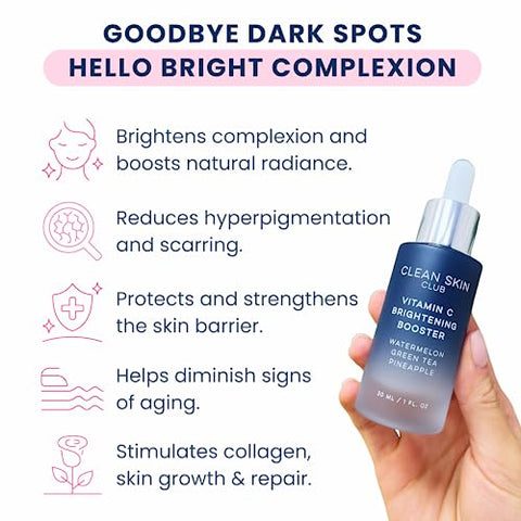 CLEAN SKIN CLUB - Clean Skin Club Serum de Vitamina C – Fórmula Poderosa para uma Pele Radiante | 30ml