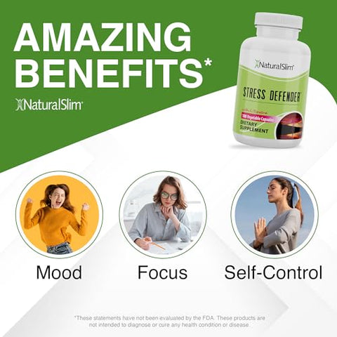 Defensor do Estresse L-Tirosina – Fórmula Natural para Reduzir o Estresse e Promover o Bem-Estar – 60 cápsulas de 500mg - NaturalSlim