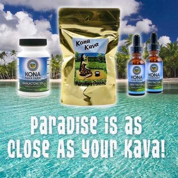 Kona Kava Farms - Kava Kava Premium Noble em Pó | Suplemento de Raiz de Kava em Pó para Suporte ao Sono, Relaxamento, Alívio do Estresse | Bebida Natural de Raiz de Kava Kava (8 oz)