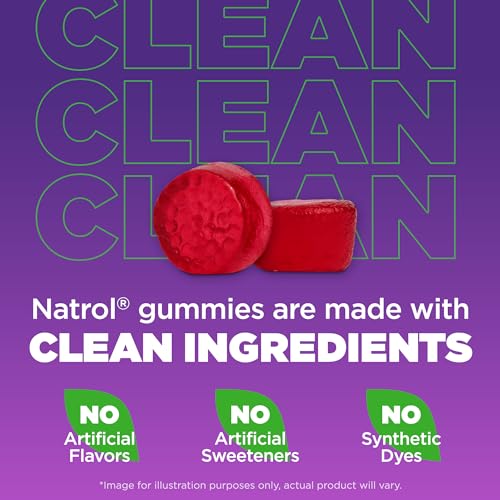 Gomas de Melatonina 10mg, Suporte para Dormir, Suplemento para Dormir, 60 Gomas com Sabor de Morango, 30 Dias de Fornecimento - Natrol