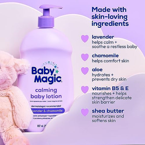 Loção Calmante para Bebês Baby Magic, Lavanda – 200ml