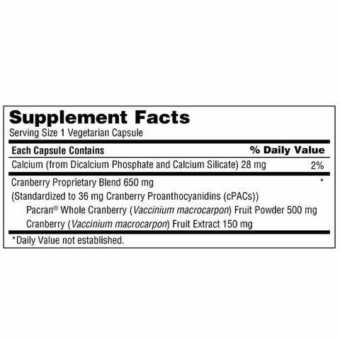 Generic - Tru-Nature Pacran Cranberry 650 mg – 140 Cápsulas Vegetarianas | Saúde e Bem-Estar