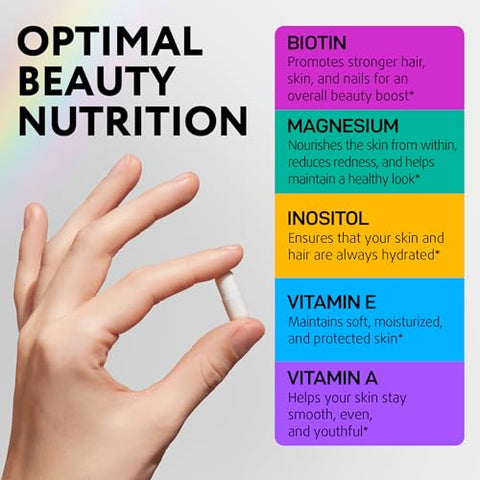 IQ BIOLOGY - Suplemento Capilar para Crescimento dos Cabelos com Astragalus e Biotina – Suplementos Capilares para Crescimento dos Cabelos