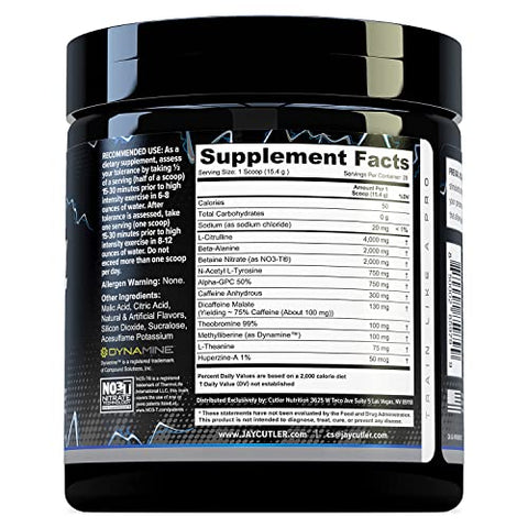 Prevail Rush Preworkout em Pó de Alta Estimulação para Homens – 300g - Cutler Nutrition