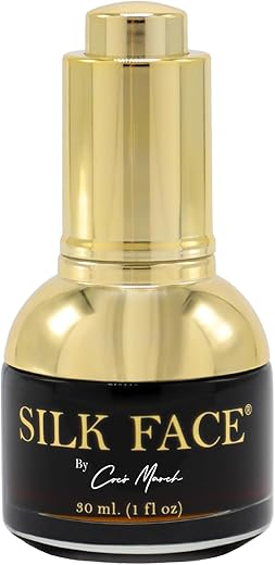 Elixir SILK FACE Serum Coco March – Extratos de SEDA PURA – Reduz rapidamente linhas finas – Uniformiza o tom da pele, Iluminação luxuosa visível desde a primeira aplicação 30 ml