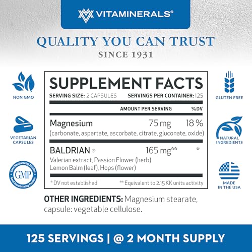 Vitaminerals - Baldrian® Original Relaxante Natural Padronizado Valeriana (250g)