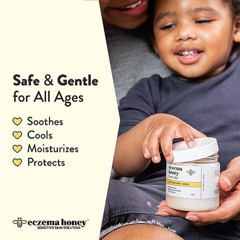 Creme Hidratante ECZEMA HONEY Nut-Free Original – Loção de Mel para Pele Seca