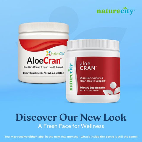 NatureCity - Aloe-Cran Bebida em Pó Sem Açúcar | Aloe vera e Cranberry em Pó com Fibra Alimentar | Suporte para Digestão e Energia | Sabor Incrível sem Açúcar – 60 Porções